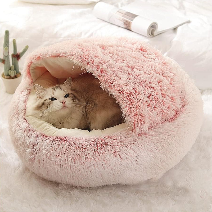 Round Soft Winter Pet Bed