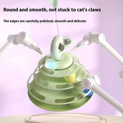 4-Tier Interactive Cat Turntable Toy