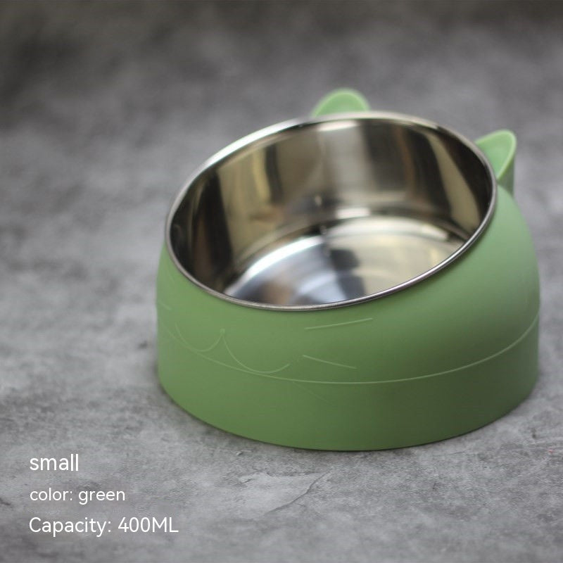 Cervical Support Stainless Steel Pet Bowl