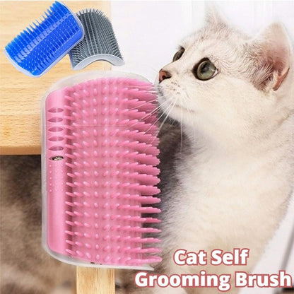 Wall-Mounted Cat Self-Grooming Brush
