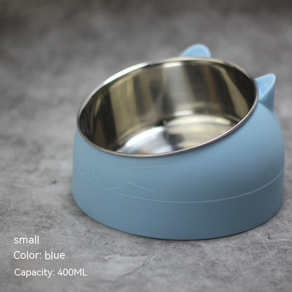 Cervical Support Stainless Steel Pet Bowl