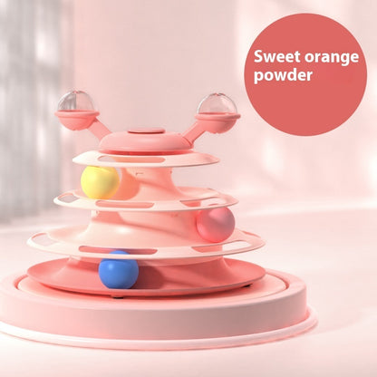 4-Tier Interactive Cat Turntable Toy