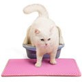 Pink MiLi Cat Litter Mat – Double-Layer, Non-Slip