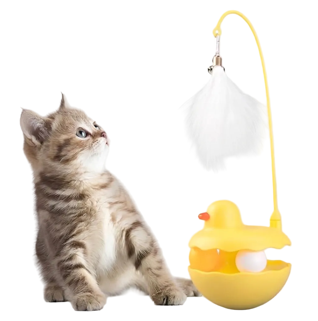 Interactive Duck Stick Cat Toy