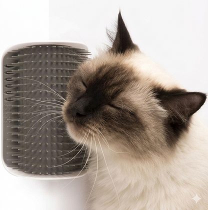 Wall-Mounted Cat Self-Grooming Brush