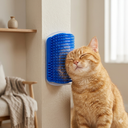 Wall-Mounted Cat Self-Grooming Brush
