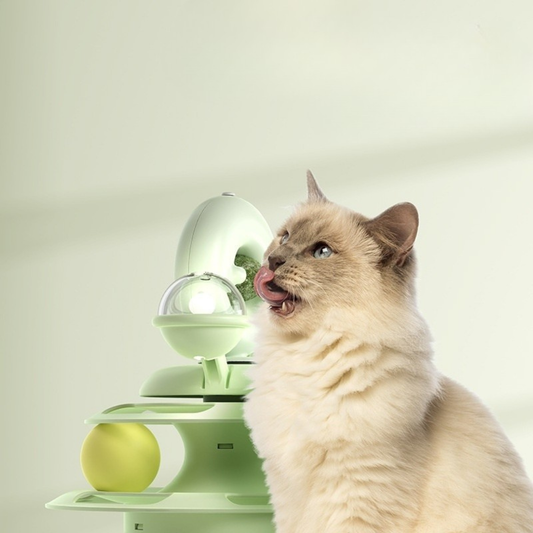 4-Tier Interactive Cat Turntable Toy