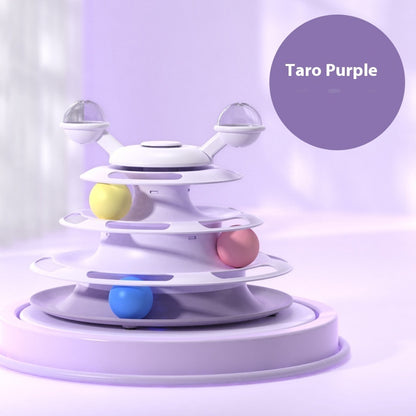 4-Tier Interactive Cat Turntable Toy