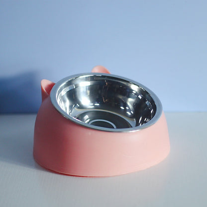 Cervical Support Stainless Steel Pet Bowl